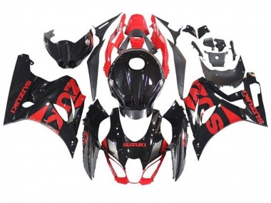 2017-2024 Suzuki GSXR1000 Motorcycle Fairings - Black Red Australia for Sale