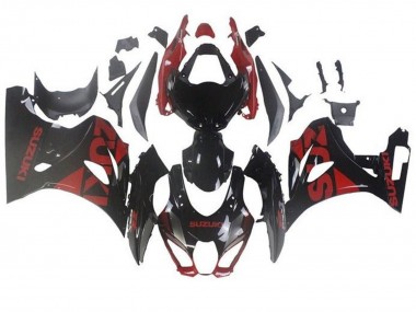 2017-2024 Suzuki GSXR1000 Motorcycle Fairings - Black Dark Red Australia for Sale
