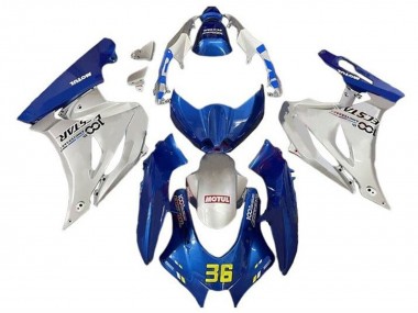 2017-2024 Suzuki GSXR1000 Motorcycle Fairings - Blue Silver Motul 36 Australia for Sale