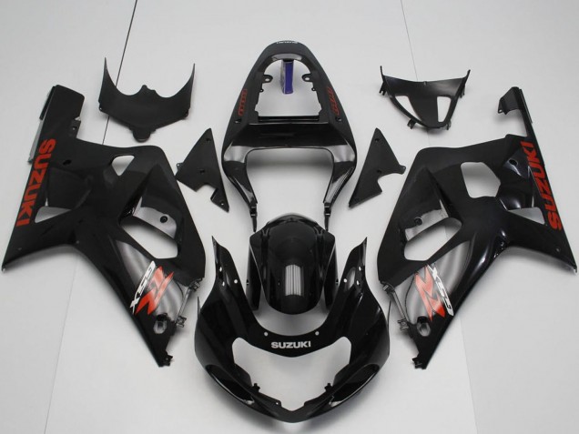 2001-2003 Suzuki GSXR 600 / GSXR 750 Motorcycle Fairings - Glossy Black Red Australia for Sale