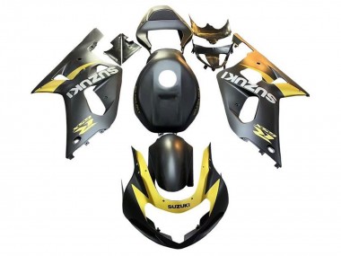 2001-2003 Suzuki GSXR 600 / GSXR 750 Motorcycle Fairings - Matte Black Yellow Australia for Sale