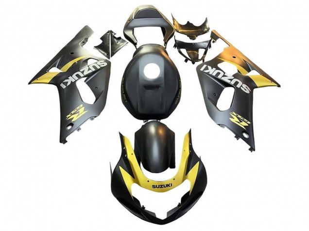 2001-2003 Suzuki GSXR 600 / GSXR 750 Motorcycle Fairings - Matte Black Yellow Australia for Sale