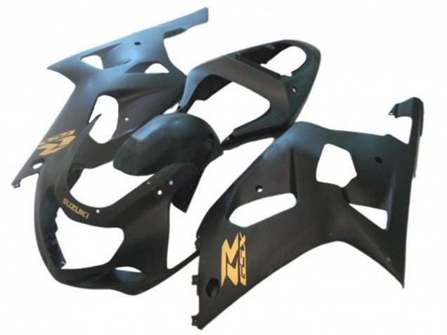 2001-2003 Suzuki GSXR 600 / GSXR 750 Motorcycle Fairings - Matte Black Gold Australia for Sale