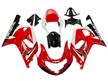 2001-2003 Suzuki GSXR 600 / GSXR 750 Motorcycle Fairings - Red White Glossy Black Australia for Sale