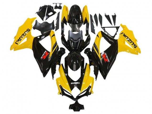 2008-2010 Suzuki GSXR 600 / GSXR 750 Motorcycle Fairings - Yellow Glossy Black Red Australia for Sale