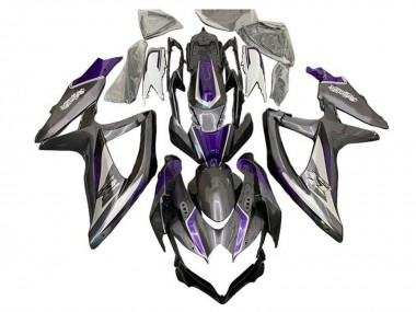 2008-2010 Suzuki GSXR 600 / GSXR 750 Motorcycle Fairings - Silver Grey Purple Australia for Sale