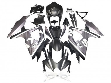 2008-2010 Suzuki GSXR 600 / GSXR 750 Motorcycle Fairings - Silver White Matte Black Australia for Sale