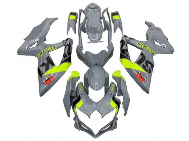 2008-2010 Suzuki GSXR 600 / GSXR 750 Motorcycle Fairings - Nardo Grey Neon Yellow Black Red Australia for Sale
