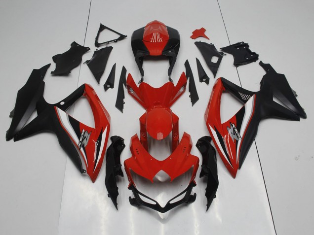 2008-2010 Suzuki GSXR 600 / GSXR 750 Motorcycle Fairings - Red Black White Silver Australia for Sale