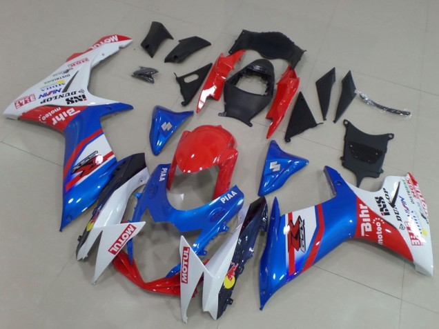 2011-2024 Suzuki GSXR 600 / GSXR 750 Motorcycle Fairings - Blue Red White Australia for Sale