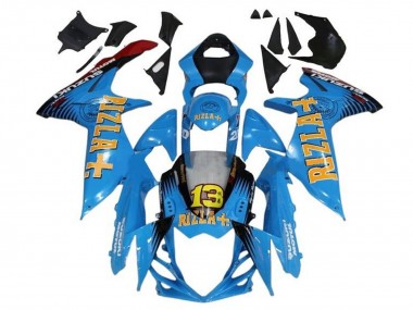 2011-2024 Suzuki GSXR 600 / GSXR 750 Motorcycle Fairings - Blue Yellow Red Black Rizla 13 Australia for Sale