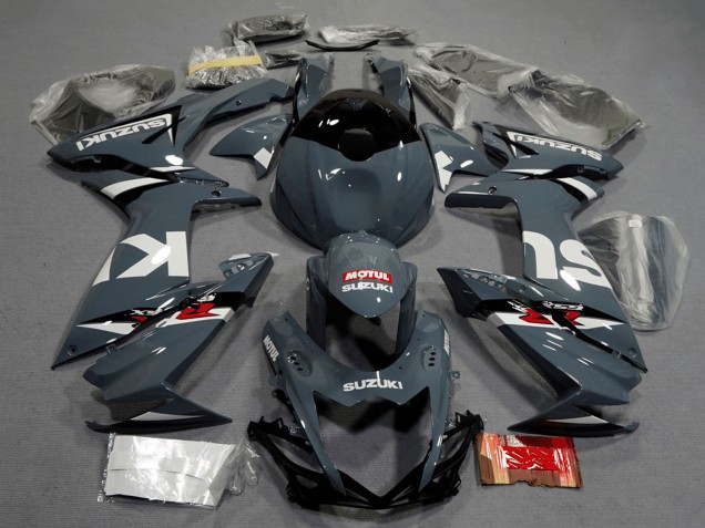 2011-2024 Suzuki GSXR 600 / GSXR 750 Motorcycle Fairings - Dark Nardo Grey White Black Red Motul Australia for Sale