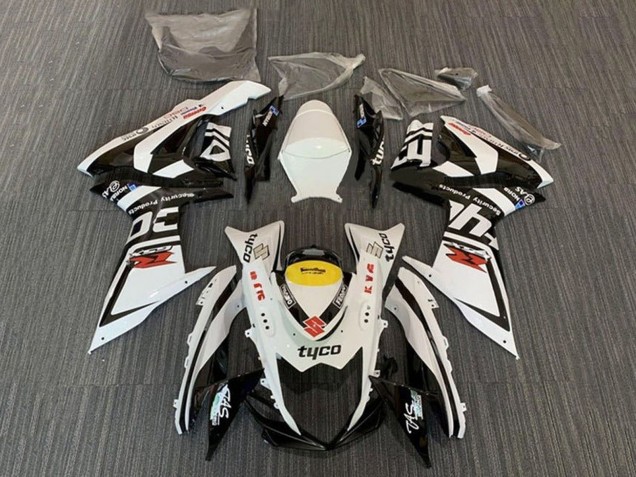 2011-2024 Suzuki GSXR 600 / GSXR 750 Motorcycle Fairings - White Black Yellow Red Tyco Australia for Sale