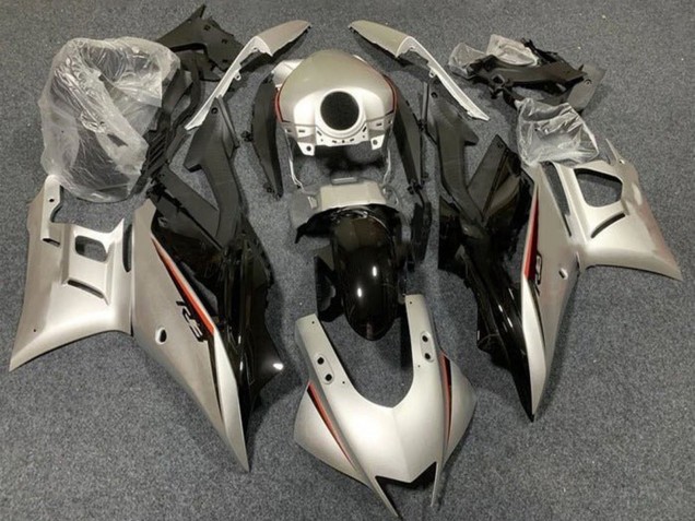 2019-2021 Yamaha YZF R3/R25 Motorcycle Fairings - Light Gold Glossy Black Australia for Sale