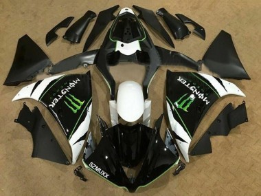 2009-2011 Yamaha YZF 1000 R1 Motorcycle Fairings - White Black Green Monster Energy Australia for Sale