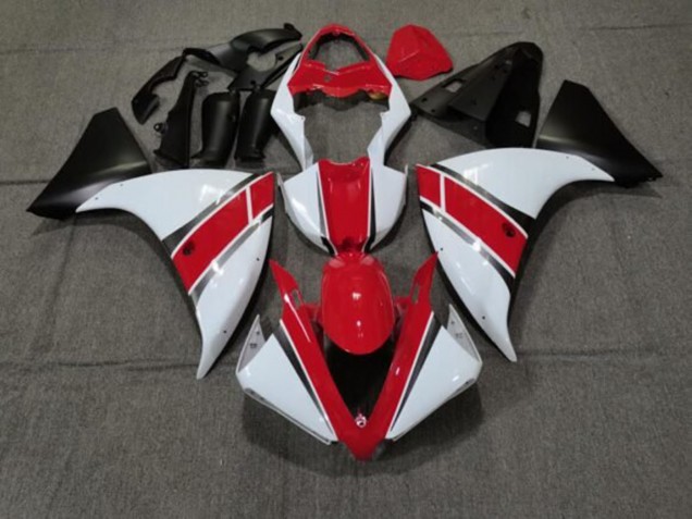 2012-2014 Yamaha YZF 1000 R1 Motorcycle Fairings - Red White Matte Black Australia for Sale