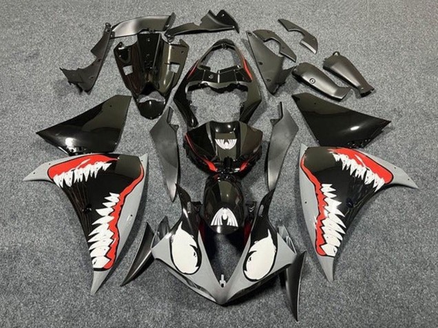 2012-2014 Yamaha YZF 1000 R1 Motorcycle Fairings - Glossy Black White Red Shark Australia for Sale