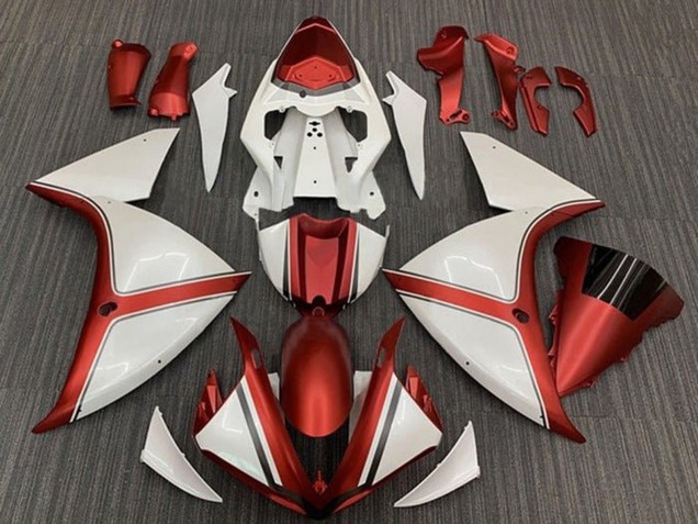 2012-2014 Yamaha YZF 1000 R1 Motorcycle Fairings - White Orange Australia for Sale