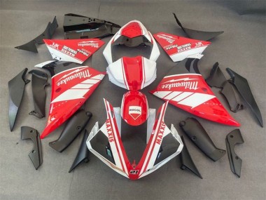 2012-2014 Yamaha YZF 1000 R1 Motorcycle Fairings - White Red Milwaukee Rocol Maxxis Australia for Sale