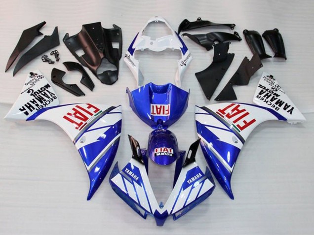 2012-2014 Yamaha YZF 1000 R1 Motorcycle Fairing - White Blue Red Fiat Australia for Sale