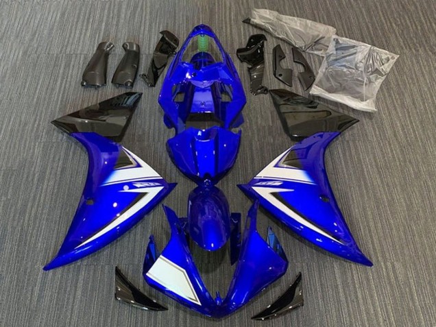 2012-2014 Yamaha YZF 1000 R1 Motorcycle Fairings - Blue White Black Stripe Australia for Sale