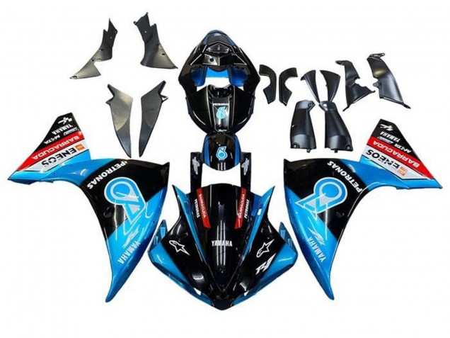 2012-2014 Yamaha YZF 1000 R1 Motorcycle Fairings - Glossy Black Blue White Red Petronas ENEOS Barracuda Australia for Sale