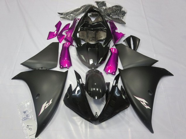 2012-2014 Yamaha YZF 1000 R1 Motorcycle Fairings - Glossy Black Matte Black Pink Australia for Sale