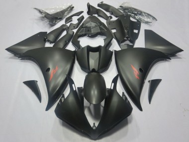 2012-2014 Yamaha YZF 1000 R1 Motorcycle Fairings - Matte Black Red Decal Australia for Sale