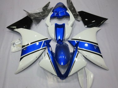 2012-2014 Yamaha YZF 1000 R1 Motorcycle Fairings - White Blue Black Australia for Sale