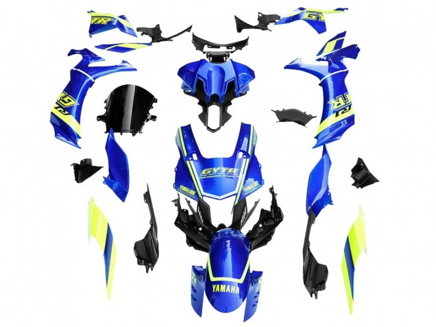 2020-2025 Yamaha YZF 1000 R1 Motorcycle Fairings - Blue Yellow White GYTR Australia for Sale