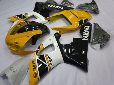 1998-1999 Yamaha YZF 1000 R1 Motorcycle Fairings - Yellow White Glossy Black Australia for Sale