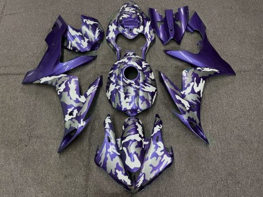 2004-2006 Yamaha YZF 1000 R1 Motorcycle Fairings - Purple White Grey Camouflage Australia for Sale