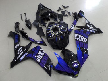 2007-2008 Yamaha YZF 1000 R1 Motorcycle Fairings - Black Blue Purple White Rossi Australia for Sale