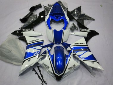 2007-2008 Yamaha YZF 1000 R1 Motorcycle Fairings - White Blue Black Layerd Australia for Sale