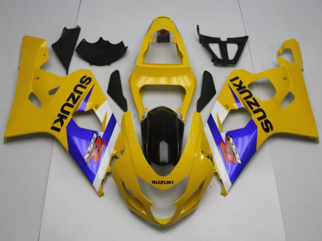 2004-2005 Suzuki GSXR 600 / GSXR 750 Motorcycle Fairings - Yellow White Blue Black Australia for Sale