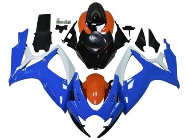 2006-2007 Suzuki GSXR 600 / GSXR 750 Motorcycle Fairings - Orange Blue White Black Australia for Sale