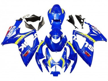2006-2007 Suzuki GSXR 600 / GSXR 750 Motorcycle Fairings - Blue White Yellow Red Ecstar Australia for Sale
