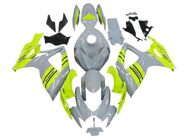 2006-2007 Suzuki GSXR 600 / GSXR 750 Motorcycle Fairings - Grey Neon Yellow Australia for Sale
