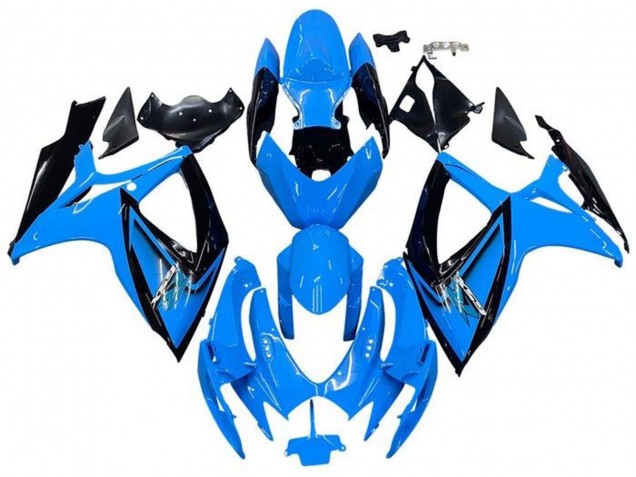 2006-2007 Suzuki GSXR 600 / GSXR 750 Motorcycle Fairings - Light Blue Black Australia for Sale