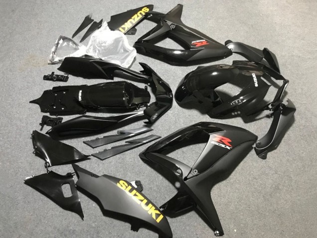 2006-2007 Suzuki GSXR 600 / GSXR 750 Motorcycle Fairings - Matte Black Glossy Black Yellow Australia for Sale