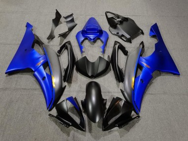 2008-2016 Yamaha YZF R6 Motorcycle Fairings - Blue Matte Black Yellow Decals Australia for Sale