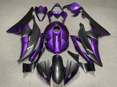 2008-2016 Yamaha YZF R6 Motorcycle Fairing - Purple Matte Black Australia for Sale