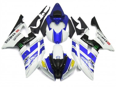 2008-2016 Yamaha YZF R6 Motorcycle Fairings - White Blue Glossy Black Green Monster ENEOS 46 Australia for Sale