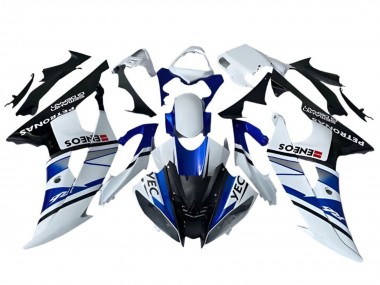 2008-2016 Yamaha YZF R6 Motorcycle Fairings - White Blue Black YEC ENEOS Petronas Semakin Didepan Australia for Sale