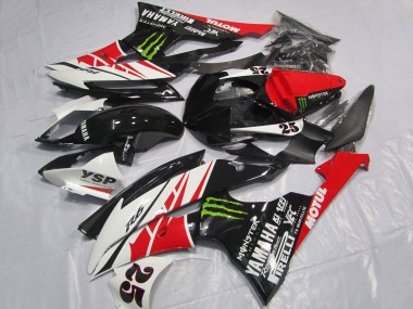 2008-2016 Yamaha YZF R6 Motorcycle Fairings - White Red Glossy Black Green Monster 25 Australia for Sale
