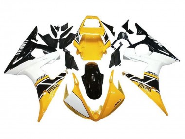 2005 Yamaha YZF R6 Motorcycle Fairings - White Yellow Black Australia for Sale