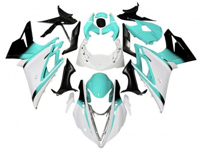 2013-2016 Triumph Daytona 675 Triple Motorcycle Fairings - White Turquoise Blue Glossy Black Australia for Sale