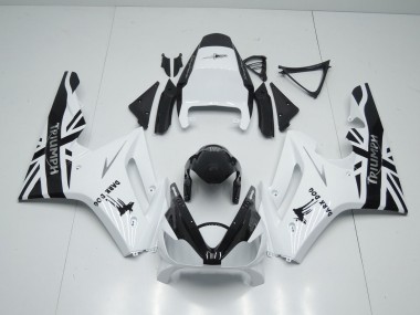 2006-2008 Triumph Daytona 675 Triple Motorcycle Fairings - White Glossy Black Dark Dog Australia for Sale