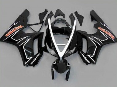 2006-2008 Triumph Daytona 675 Triple Motorcycle Fairings - Glossy Black White Stripe Australia for Sale
