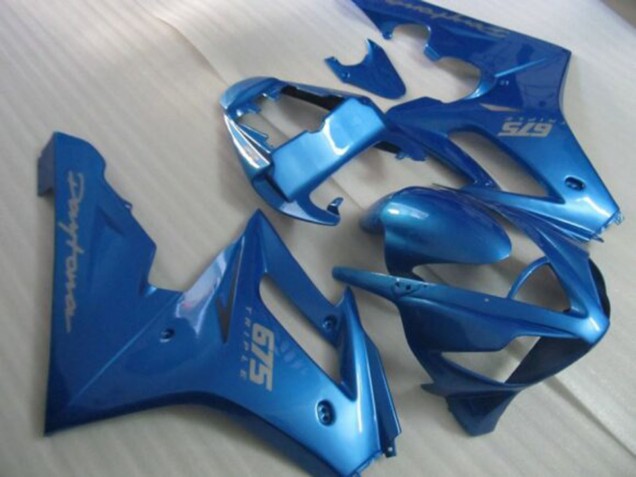 2006-2008 Triumph Daytona 675 Triple Motorcycle Fairings - Blue Silver Decals Australia for Sale
